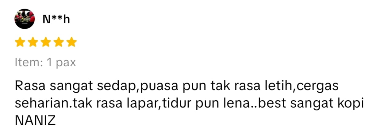 Testimoni Kopi Naniz 14